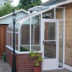 Single Glass Lean to Greenhouse